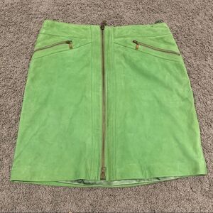 Michael Kors green suede skirt